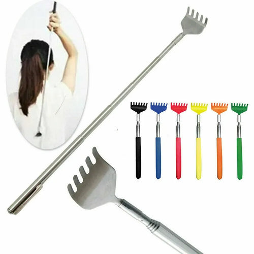 Stainless Steel Back Scratcher Telescopic Extendable Itching Aid Extender USA